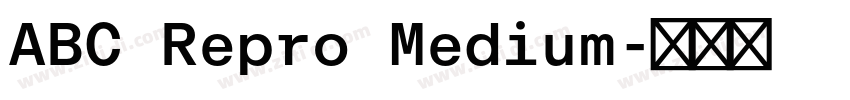 ABC Repro Medium字体转换
